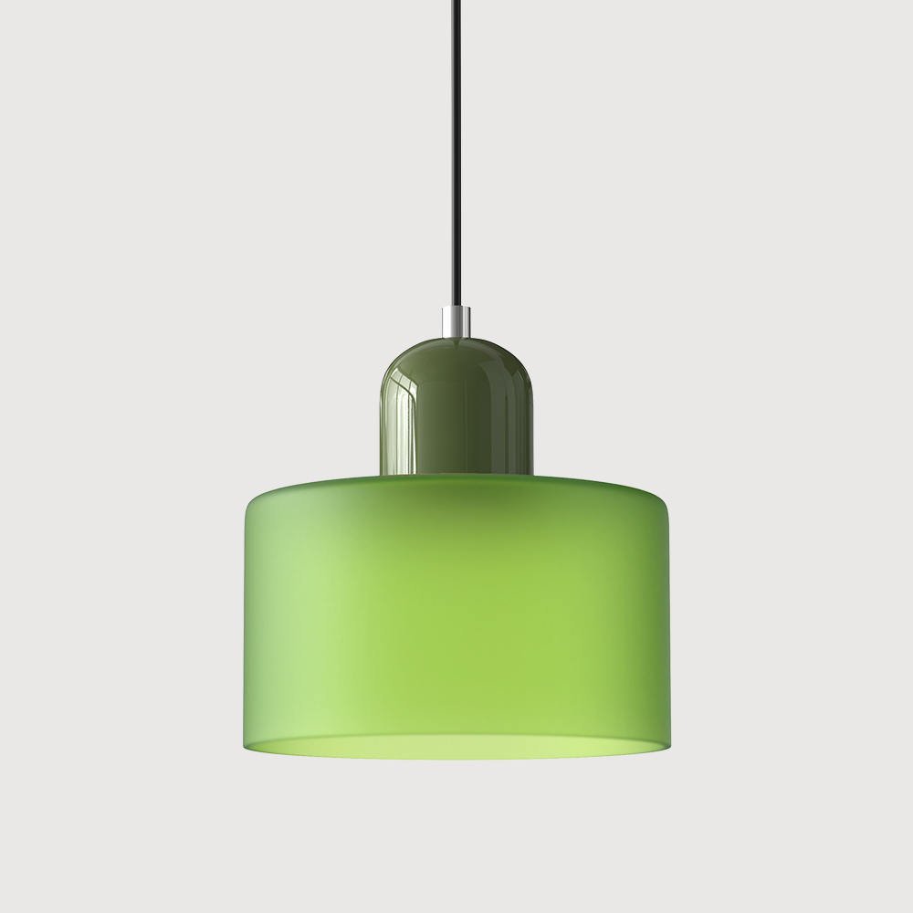 Glaspendelleuchte im Bauhaus-Stil