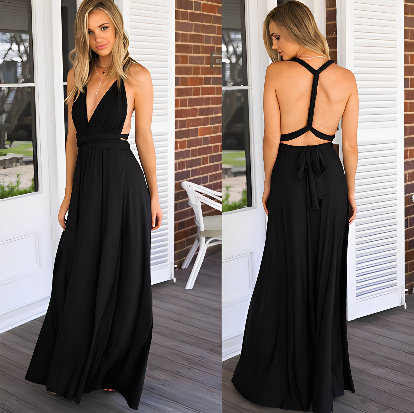 Julianne: Elegantes langes Kleid für den Club