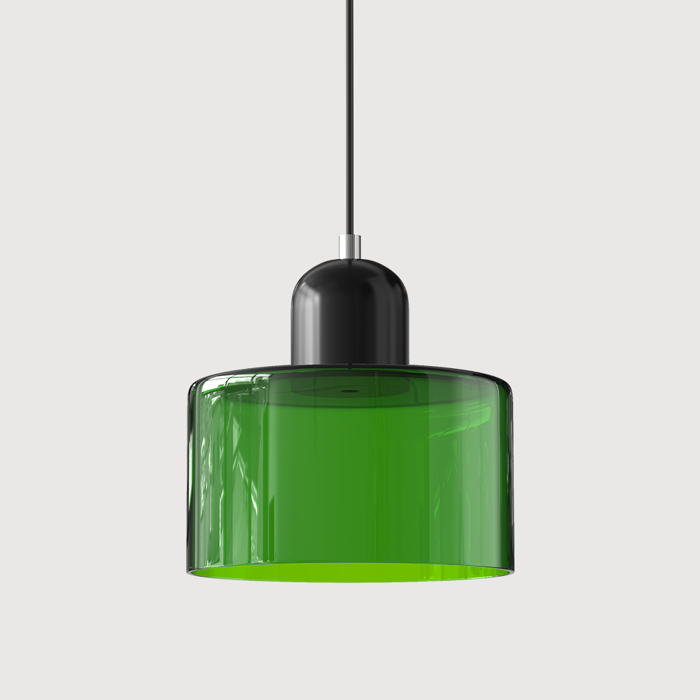 Glaspendelleuchte im Bauhaus-Stil