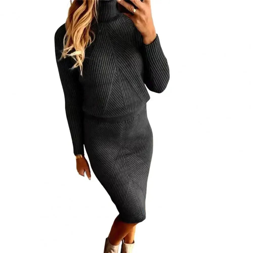 Lilli: Modernes Pullover-Rock-Ensemble für Damen