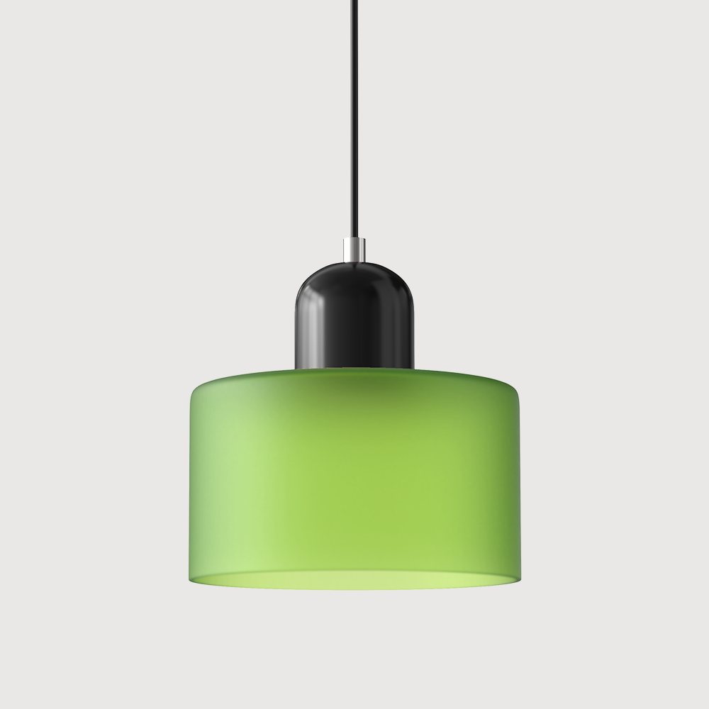 Glaspendelleuchte im Bauhaus-Stil