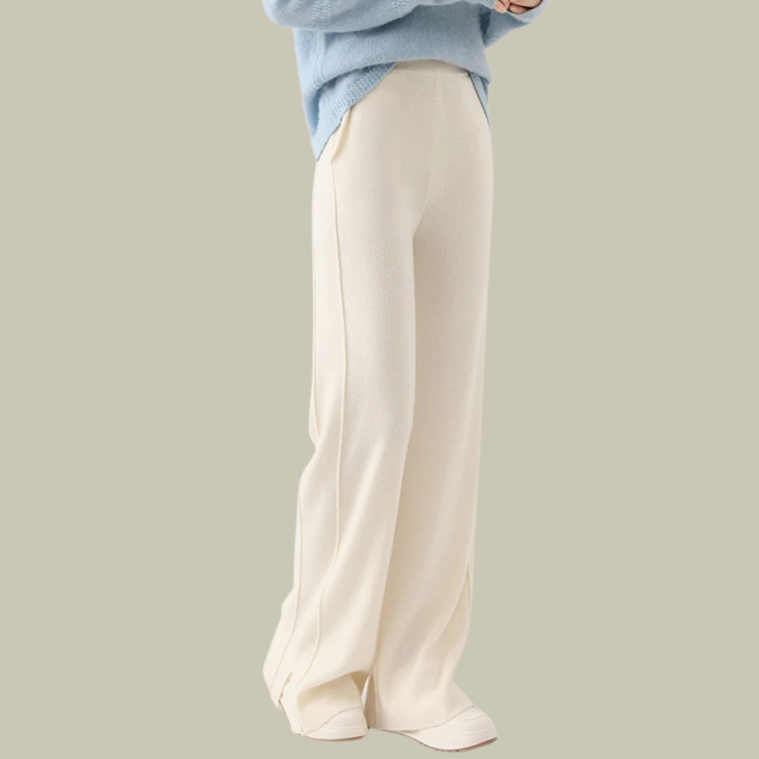 Jasmine Pantalon Femme Taille Haute En Laine Classique Élégant Amawinc Pour Tenue Professionnelle Et Quotidienne