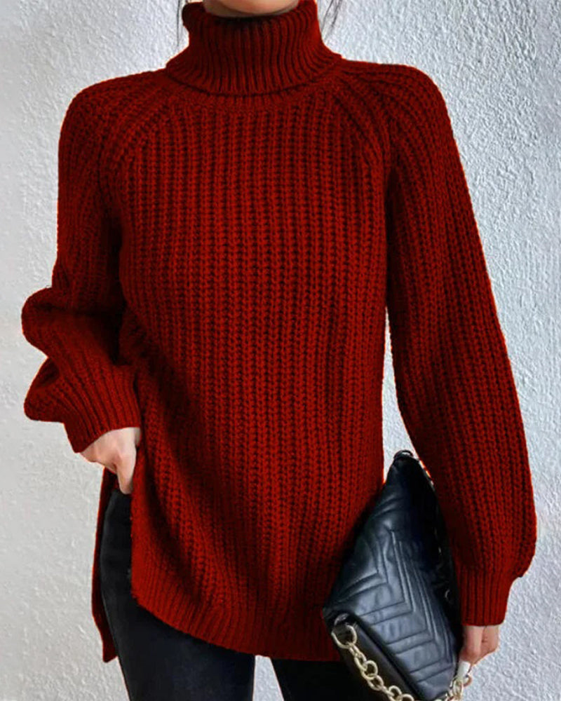 Olivia Pull En Maille Côtelée Pour Femme Hiver Confortable Chaud Et Décontracté Pour Tenues Quotidiennes