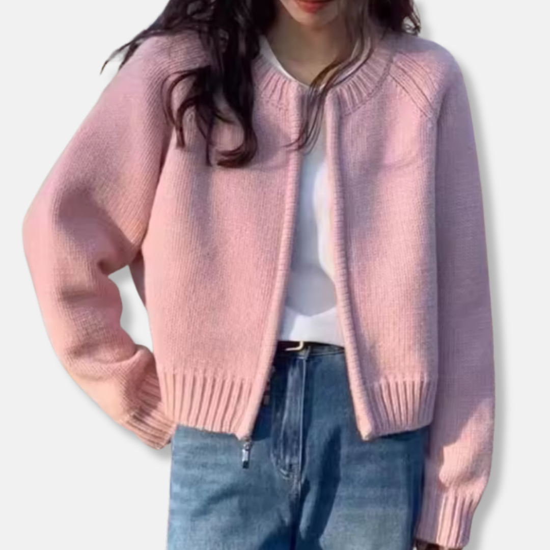 Cardigan Femme En Maille Laine Devant Ouvert Coupe Décontractée Manches Longues Confortables