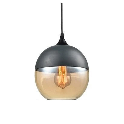 Luxuriöse Jevaglo™ Glas- und Holz-Pendelleuchte