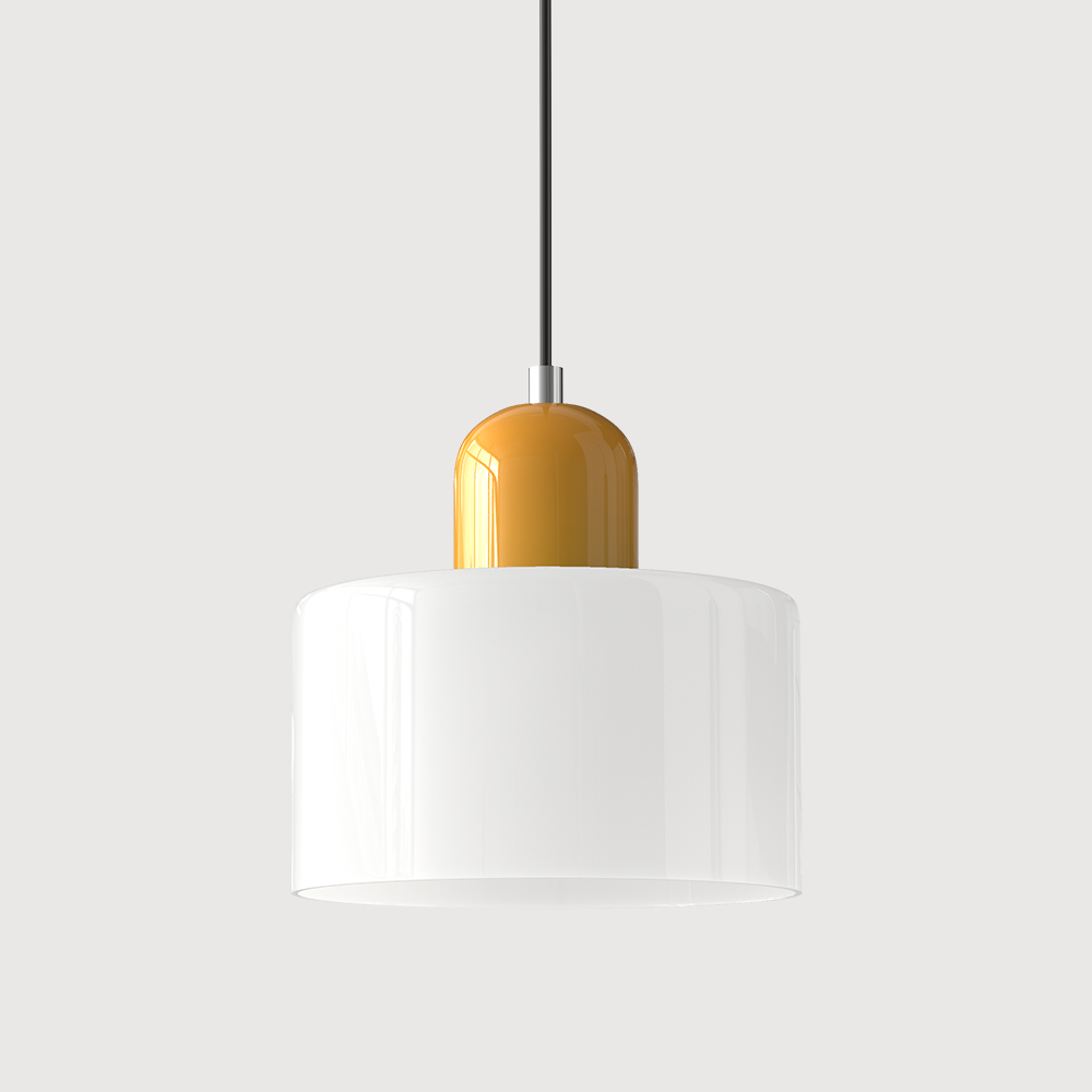 Glaspendelleuchte im Bauhaus-Stil