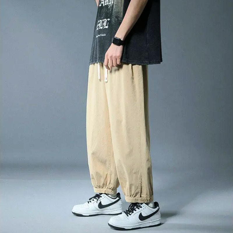 Pantalons Rylor À Coupe Décontractée En Mélange De Coton Haut De Gamme Avec Cordon Réglable Et Poignets Élastiques