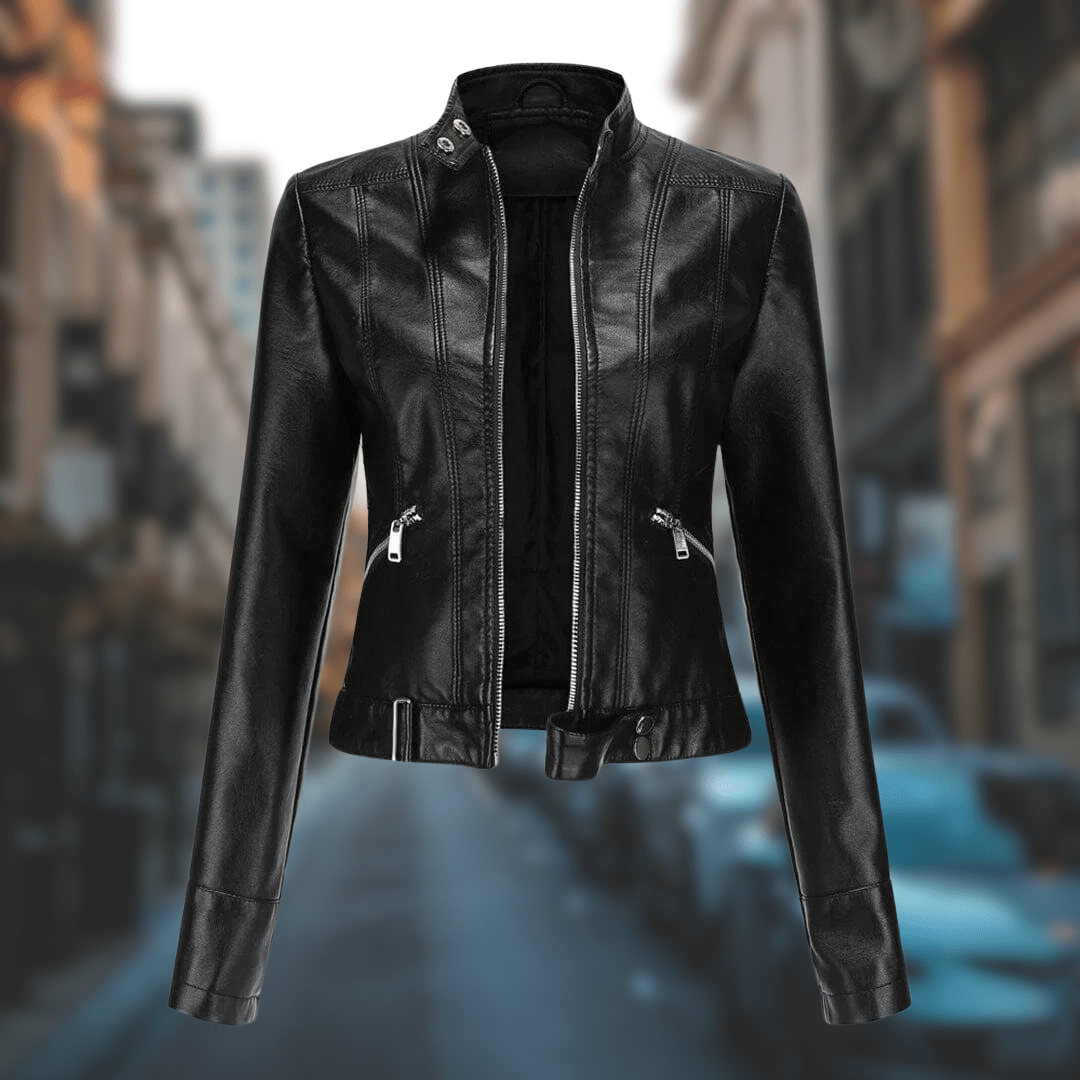 Yrelia: Eine modische Lederjacke