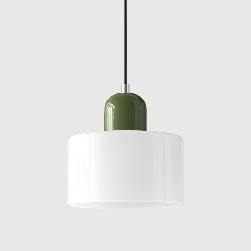 Glaspendelleuchte im Bauhaus-Stil