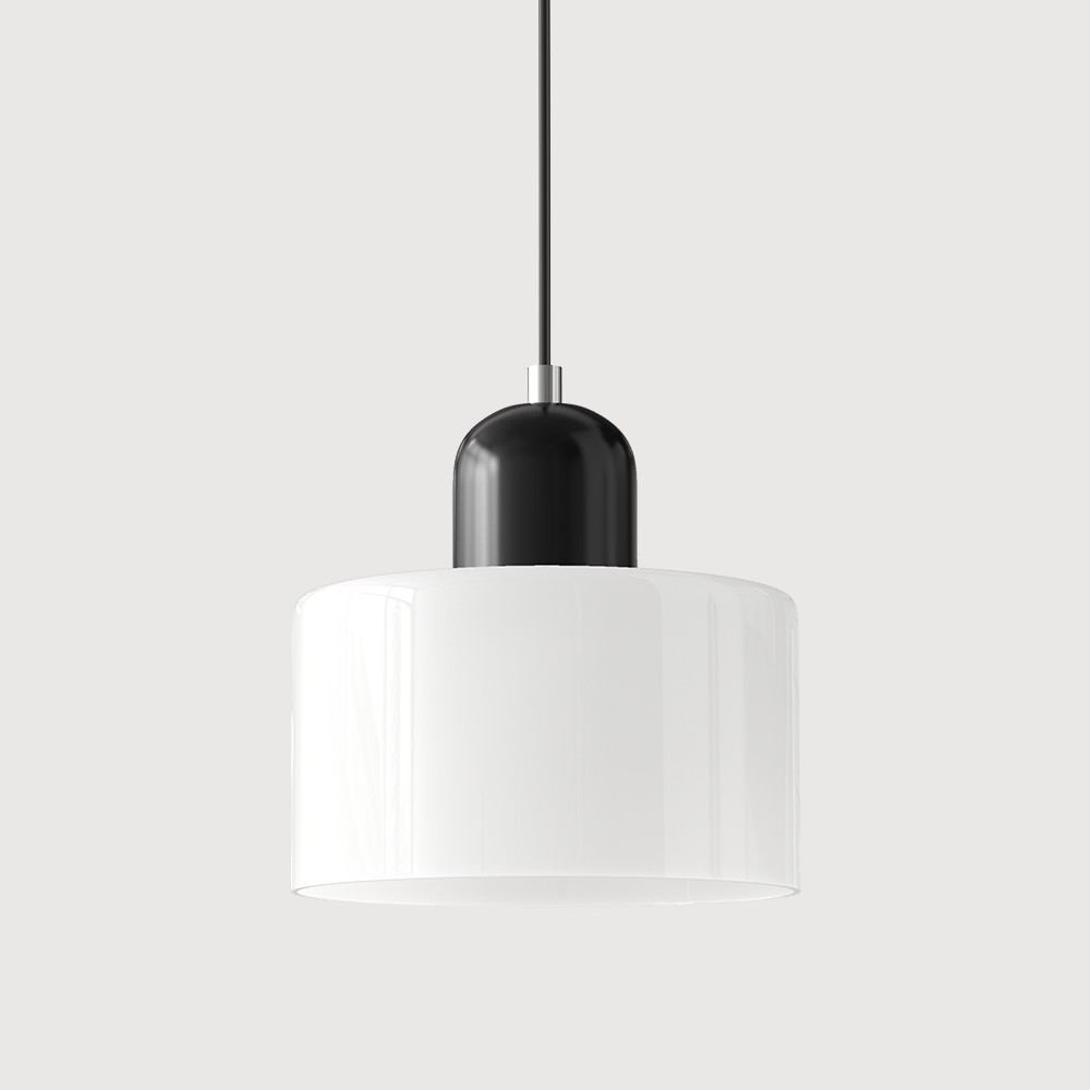 Glaspendelleuchte im Bauhaus-Stil