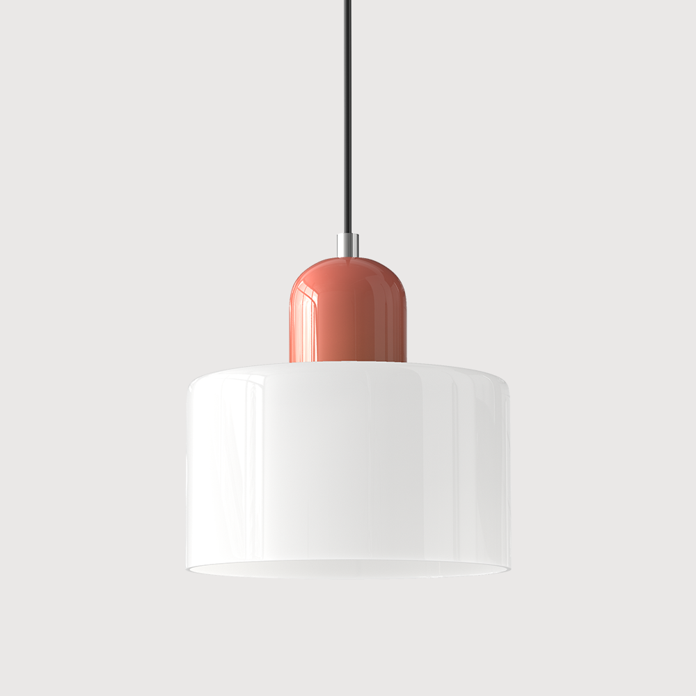 Glaspendelleuchte im Bauhaus-Stil