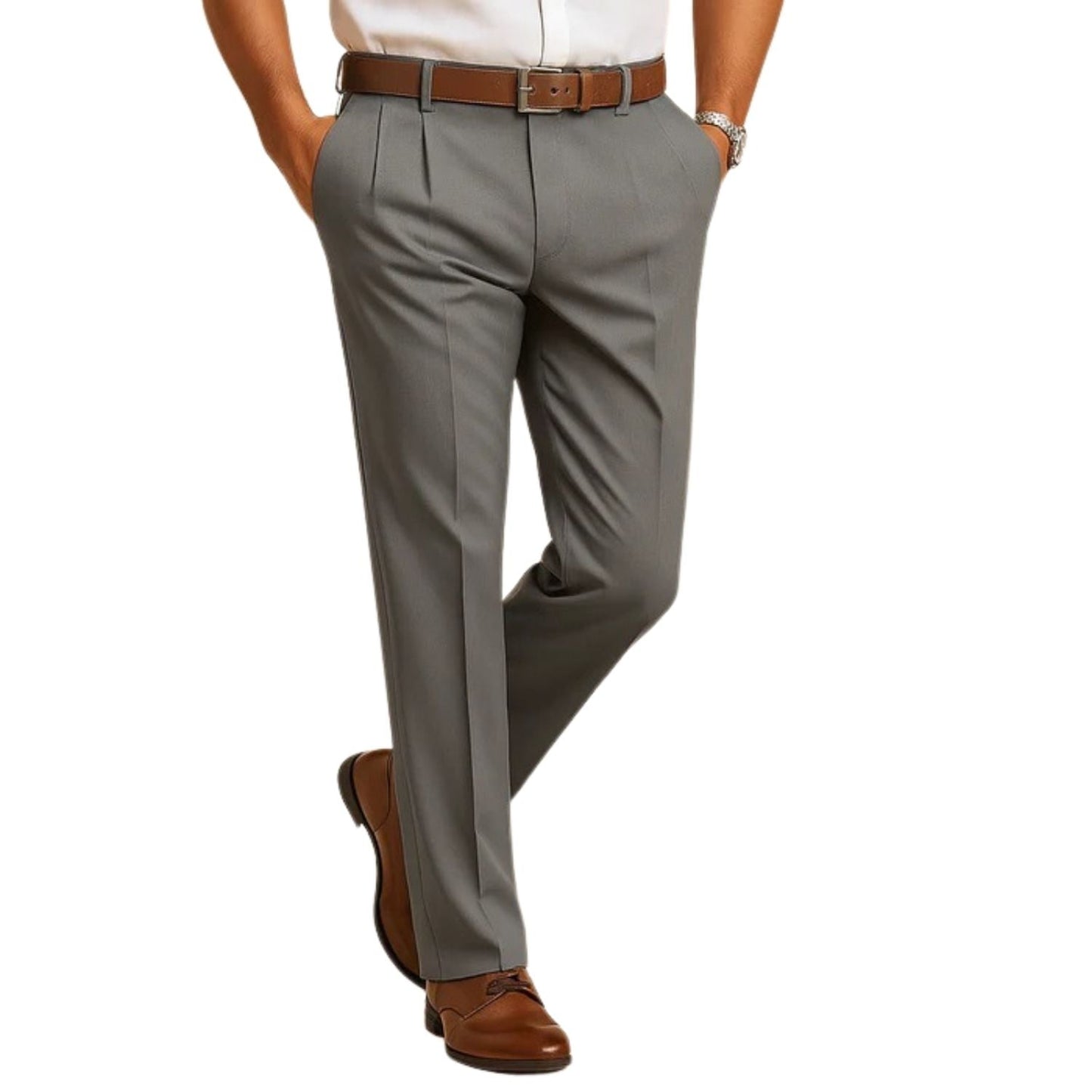 Pantalon Chino Classique Pour Homme Amawinc Travail Bureau Décontracté Polyvalent Et Quotidien