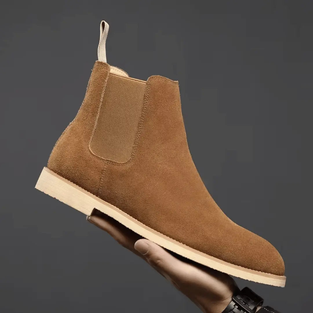 Bottes Chelsea Maxwell En Suède Vert Olive Confort Durable Pour Toutes Occasions