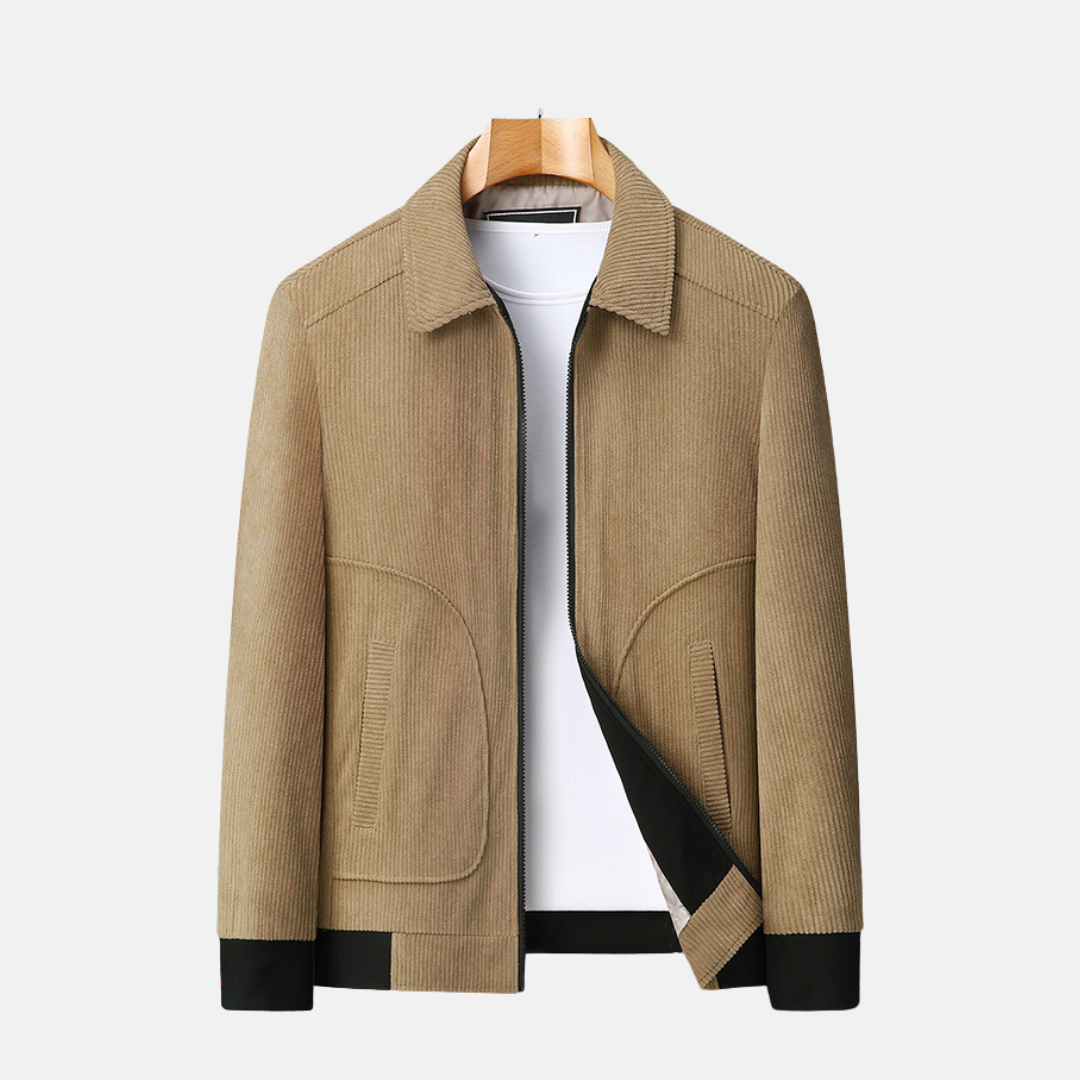 Veste En Velours Côtelé Pour Homme Coupe Ample Longueur Jusqu Aux Hanches Col Pointu Décontractée Chic Smart Casual