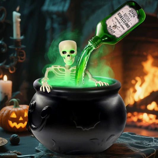 Boo Brew Led Halloween Cauldron - Amawinc