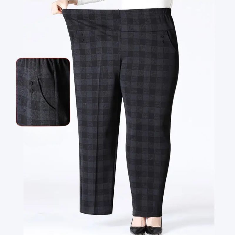 Pantalons Ambria Pour Femmes Plus Tailles Confortables Avec Taille Haute Flexible Et Molleton Doux
