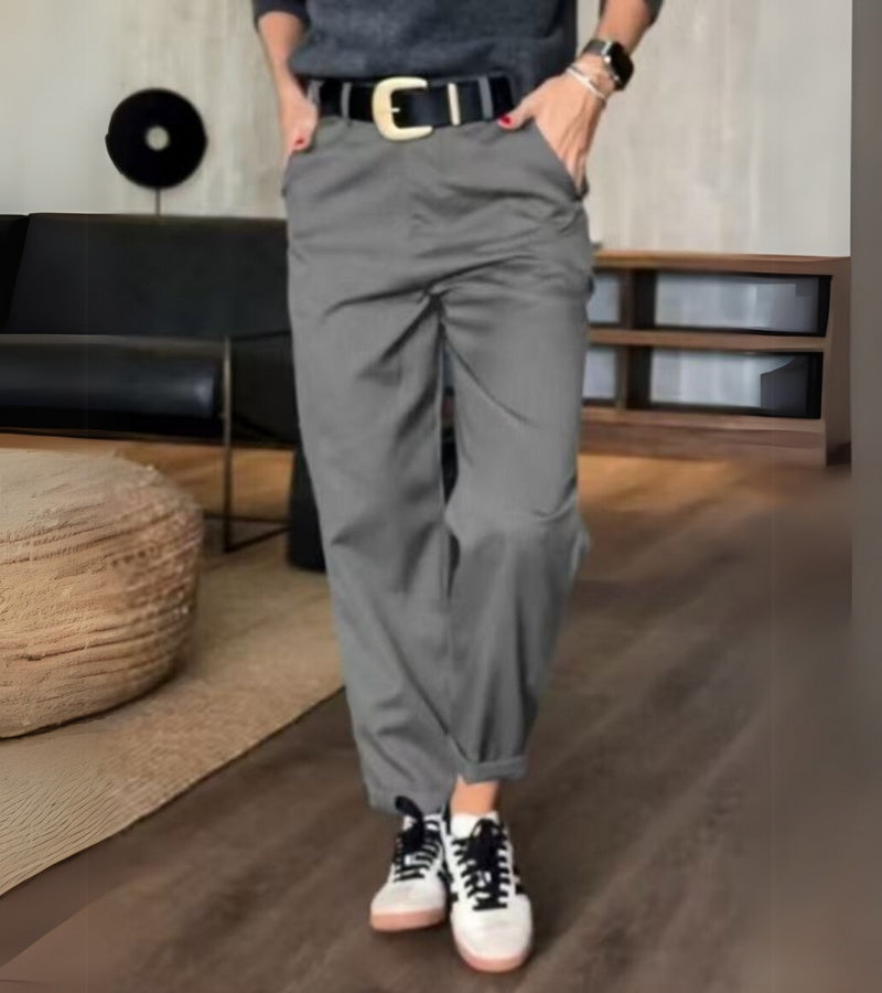 Damenhose Mathilda: Gestreift und figurbetont