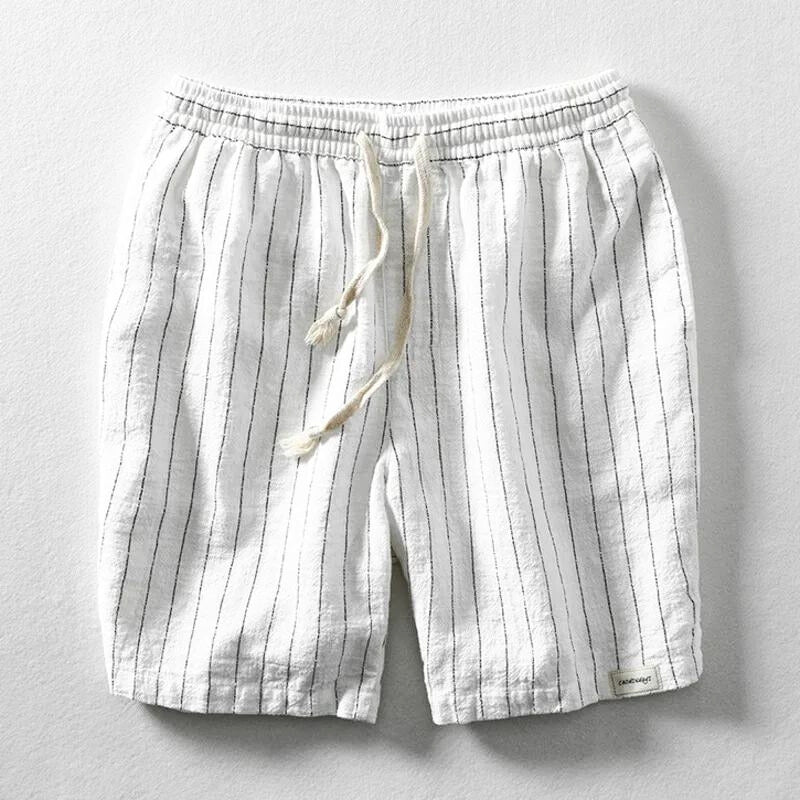 Shorts En Lin Aspen Par Amawinc Mélange Coton Lin Léger Pour Été Style Côte Décontracté