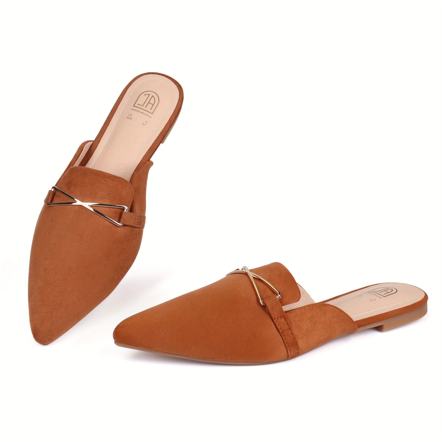 Damen-Pantoletten Pedrine: Modisch und flach