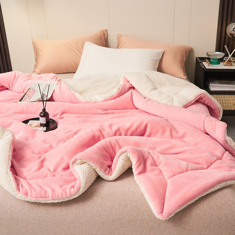 Jeté En Sherpa Doux Et Flanelle Deux Faces Pour Un Confort Ultra Doux Et Chaud Pour Votre Maison