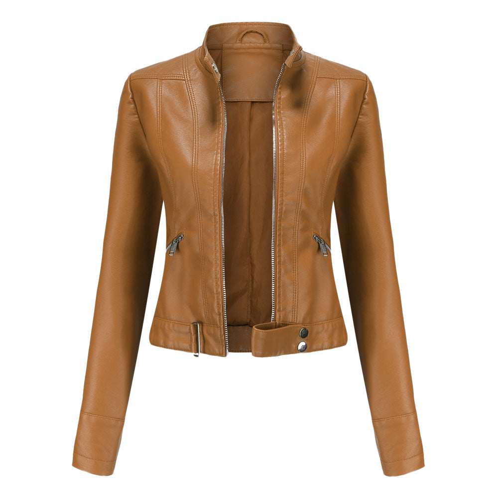 Saska: Stylish Winter Leather Jacket