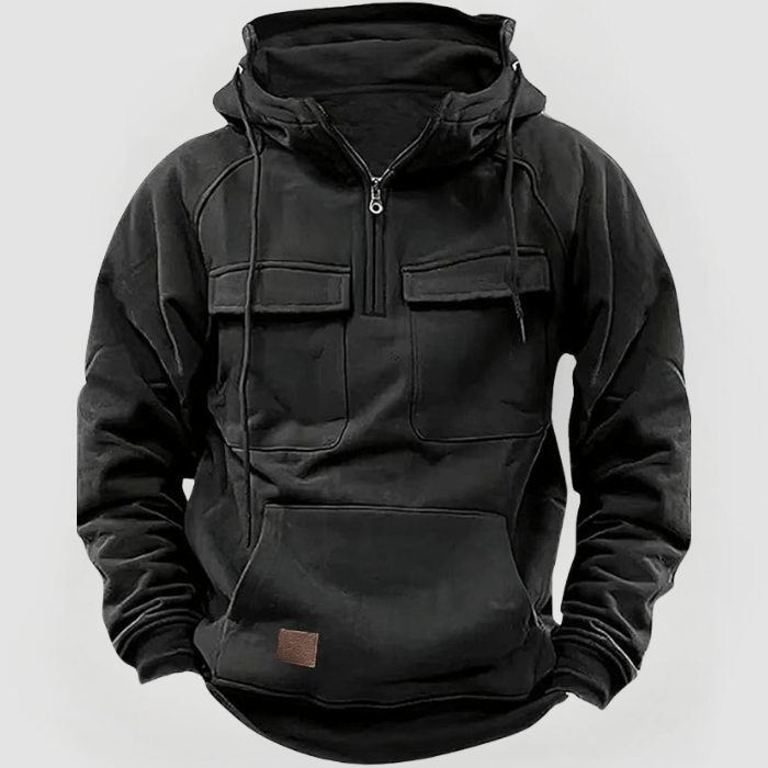 DEREK: Kapuzenpullover mit großen Taschen