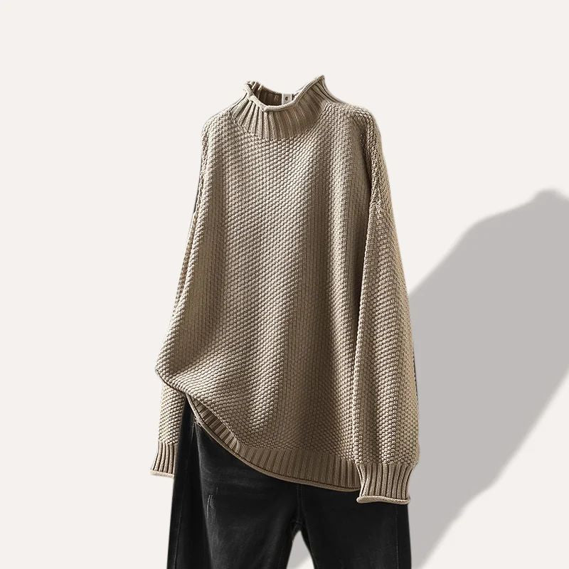 Pull Cloévie En Maille Haute Qualité Doux Et Confortable Pour Travail Et Week End Avec Jean Ou Jupe