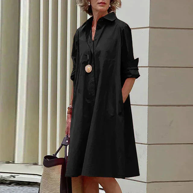 Vintage-inspiriertes Kleid von Lina ® mit langen Ärmeln