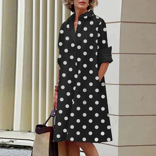 Vintage-inspiriertes Kleid von Lina ® mit langen Ärmeln