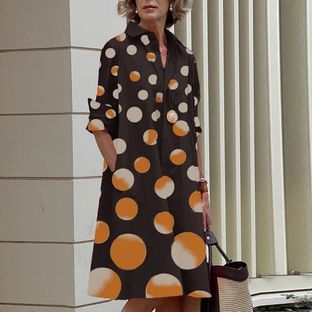 Vintage-inspiriertes Kleid von Lina ® mit langen Ärmeln
