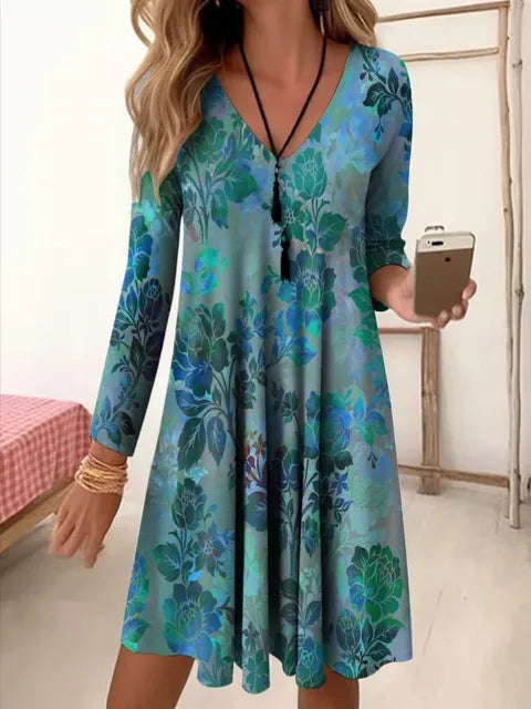 Vintage-Druckkleid von Daniele