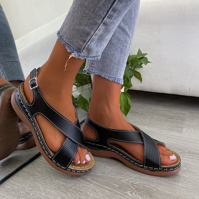 ELIZA – Orthopädische Sandalen mit Keilabsatz