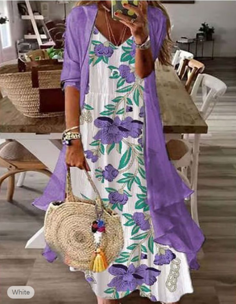 Robe Longue Élégante Pour Femme Motifs Floraux Raffinés Idéale Pour Mariage Soirée Automne