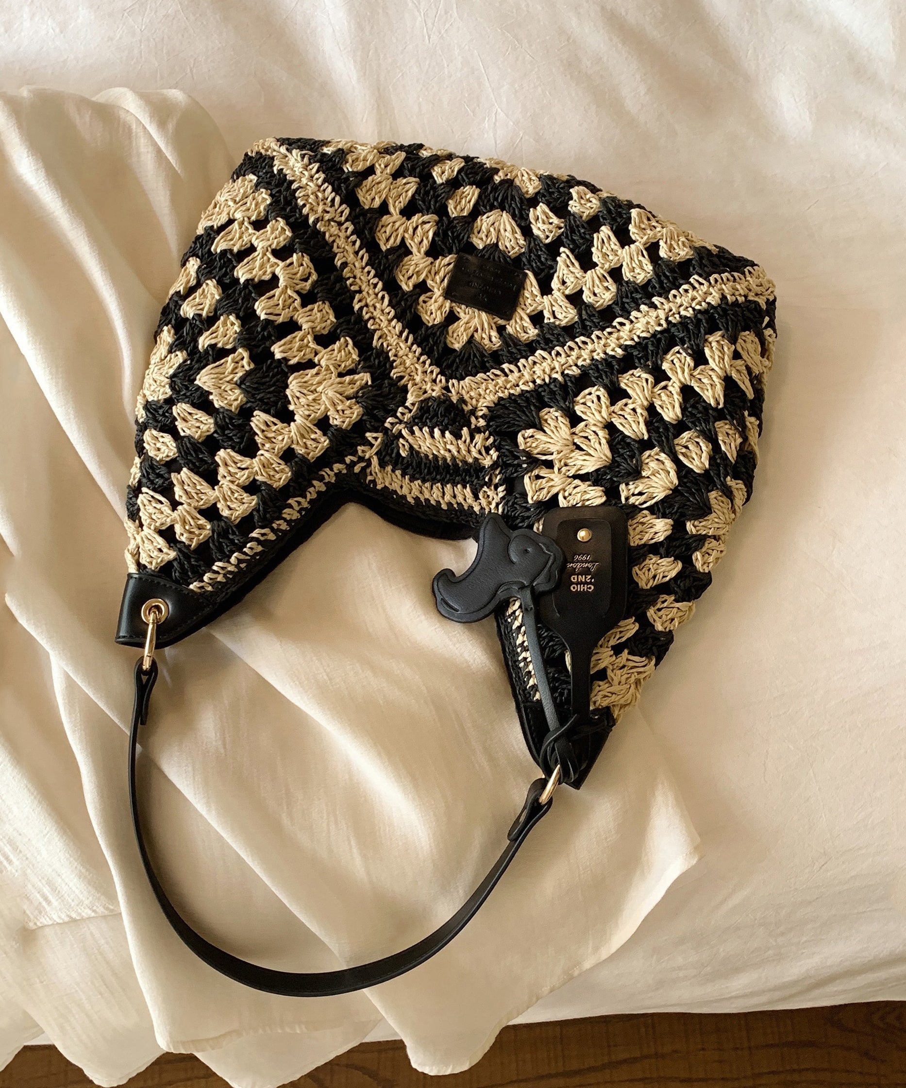 Nouveau sac à bandoulière tissé à blocs de couleurs 2025 - Amawinc