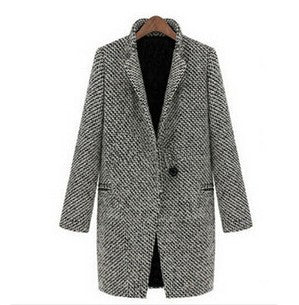 Damen eleganter, gemusterter Blazer mit strukturiertem Design Amawinc