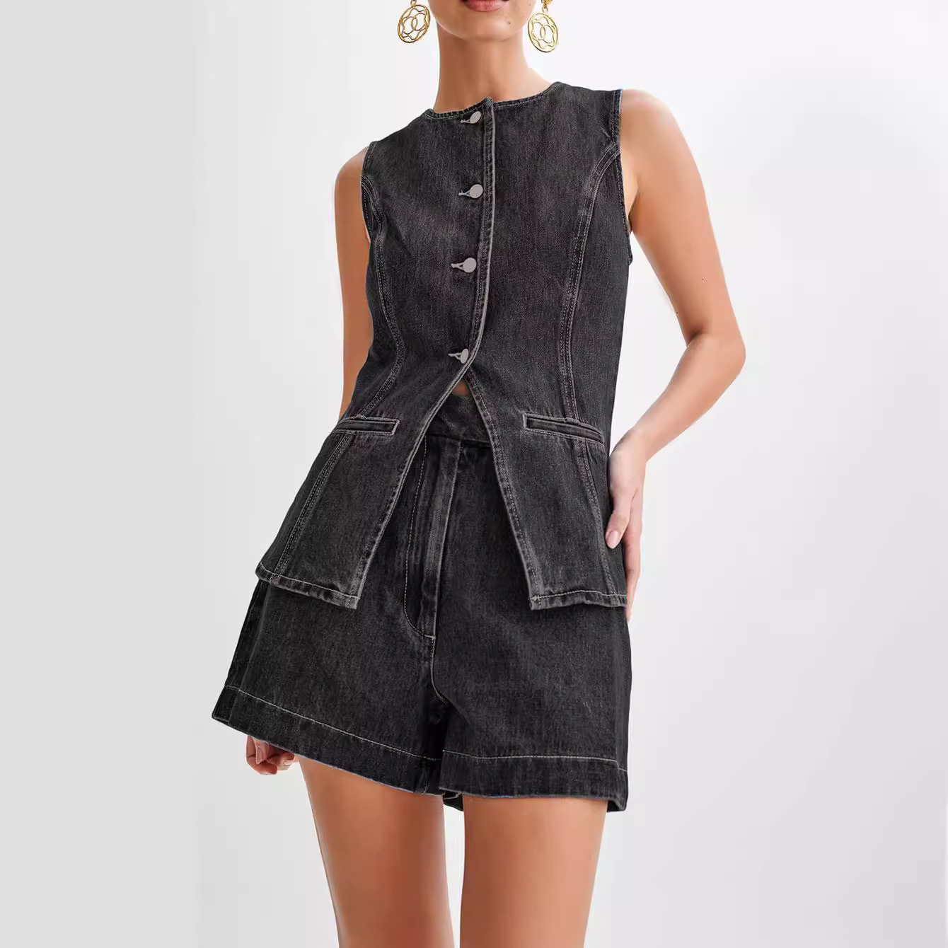 Damen Denim Set: lässig und bequem