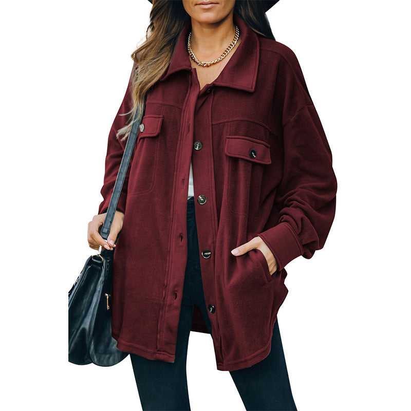 Yulisa Fleece-Knopfjacke