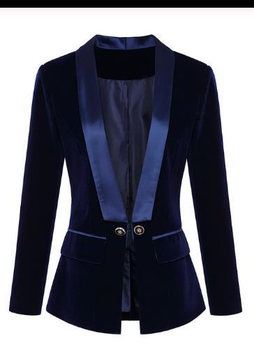 Damen Blazerjacke mit glänzenden Akzenten und strukturiertem Schnitt Amawinc