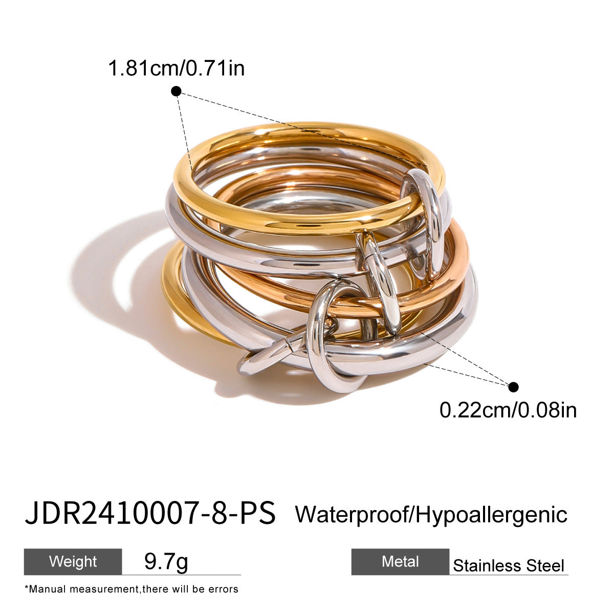 Fudus Twin Ring, Simple Steel Design