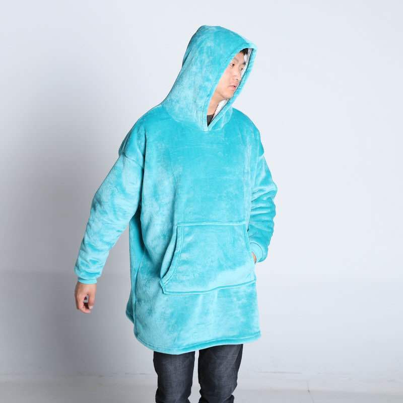 Damen Großer Kapuzenpullover mit kuscheligem Fleece und praktischen Taschen Amawinc