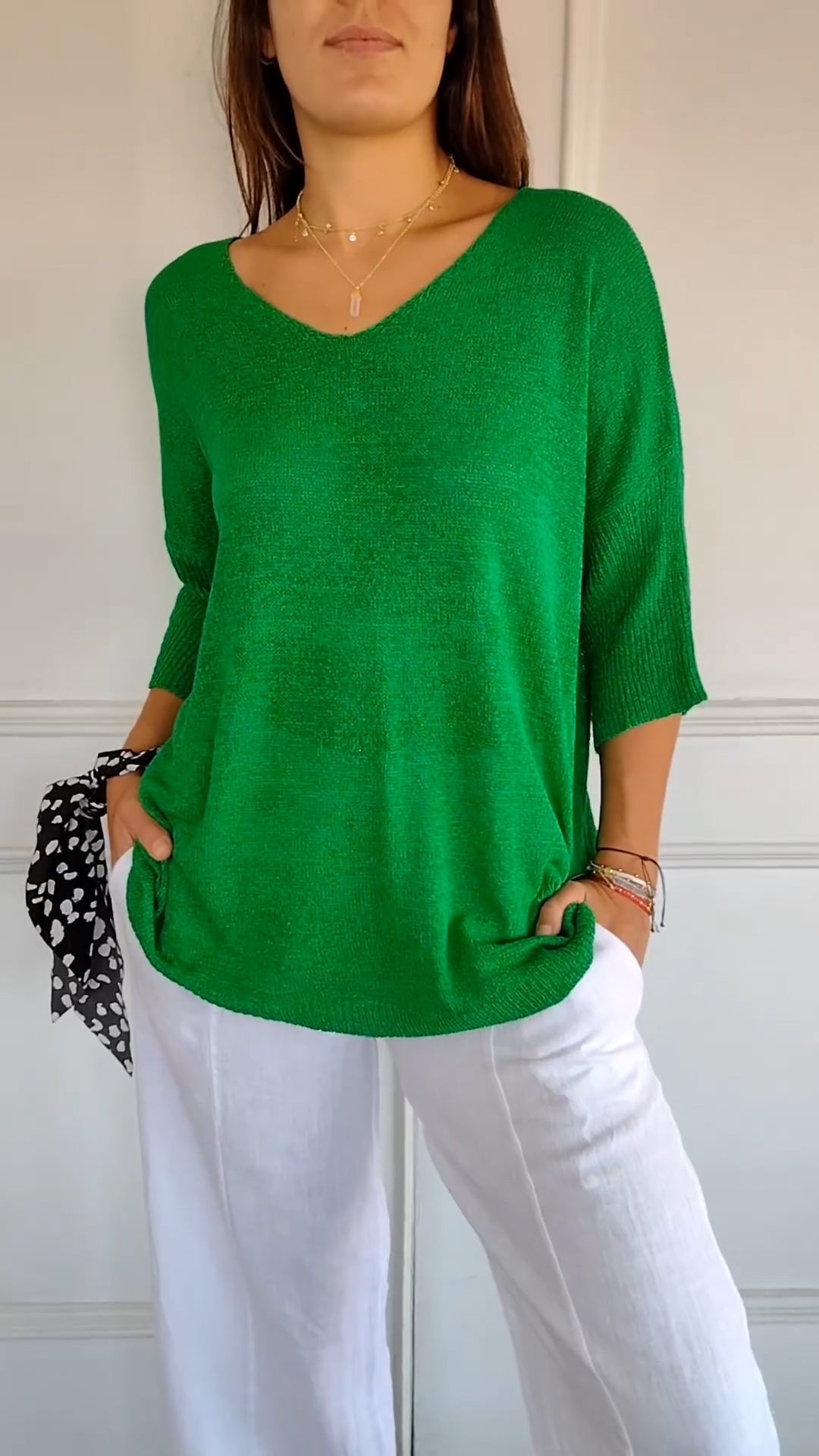 Alice Tunique Longue Décontractée Pour Femme Avec Col En V Subtil Et Coupe Ample Confortable