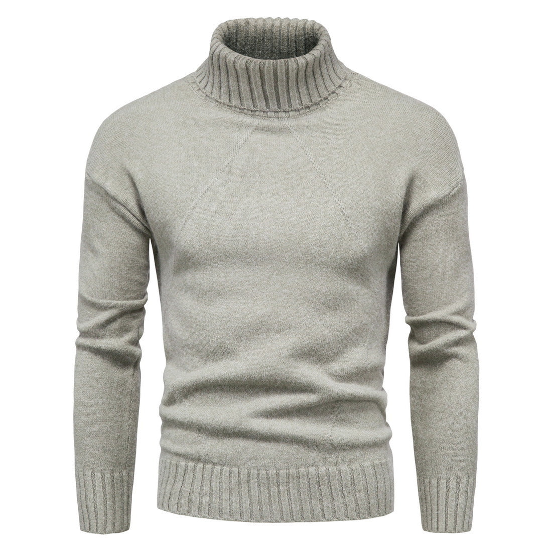 Damen Hochwertiger Rollkragenpullover mit luxuriösem Strickmuster Amawinc