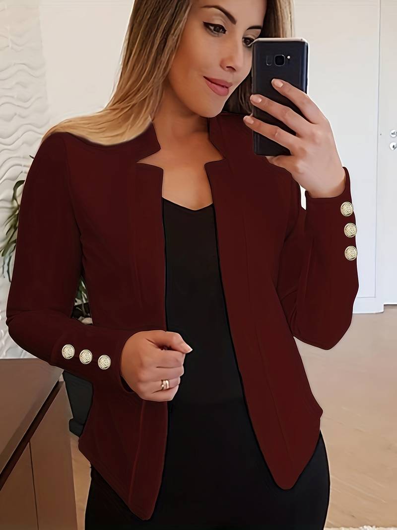 Avelena: entspannter Langarm-Knopfblazer