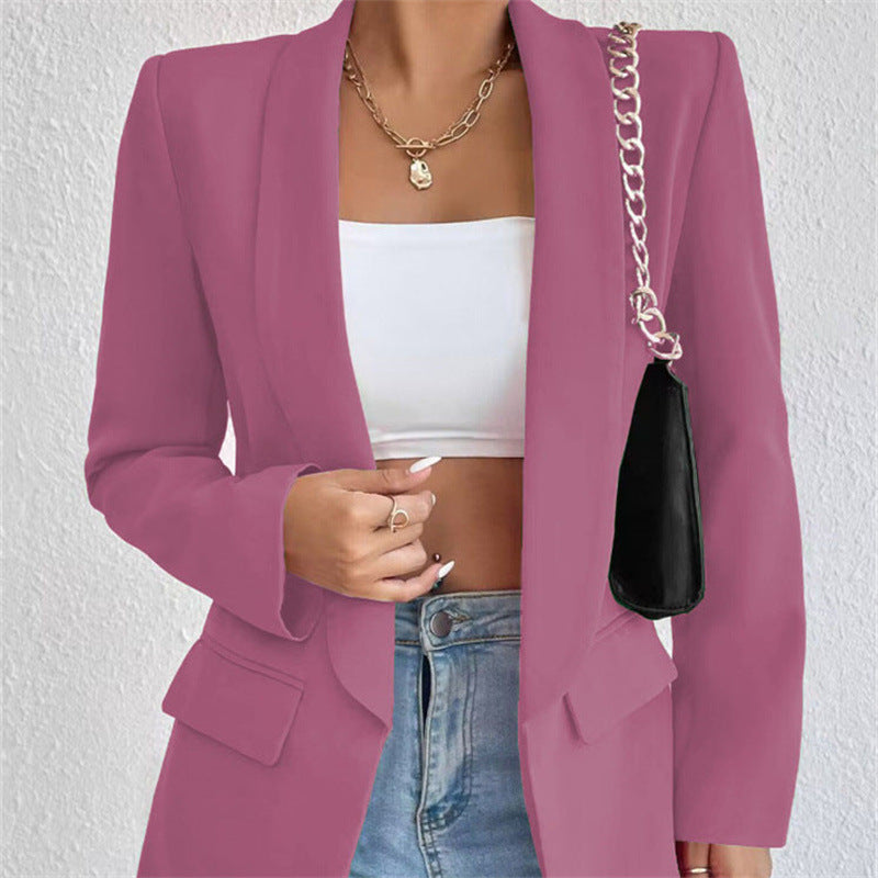 Avelena: Elegantes Blazer mit offenem Vorderteil und langen Ärmeln