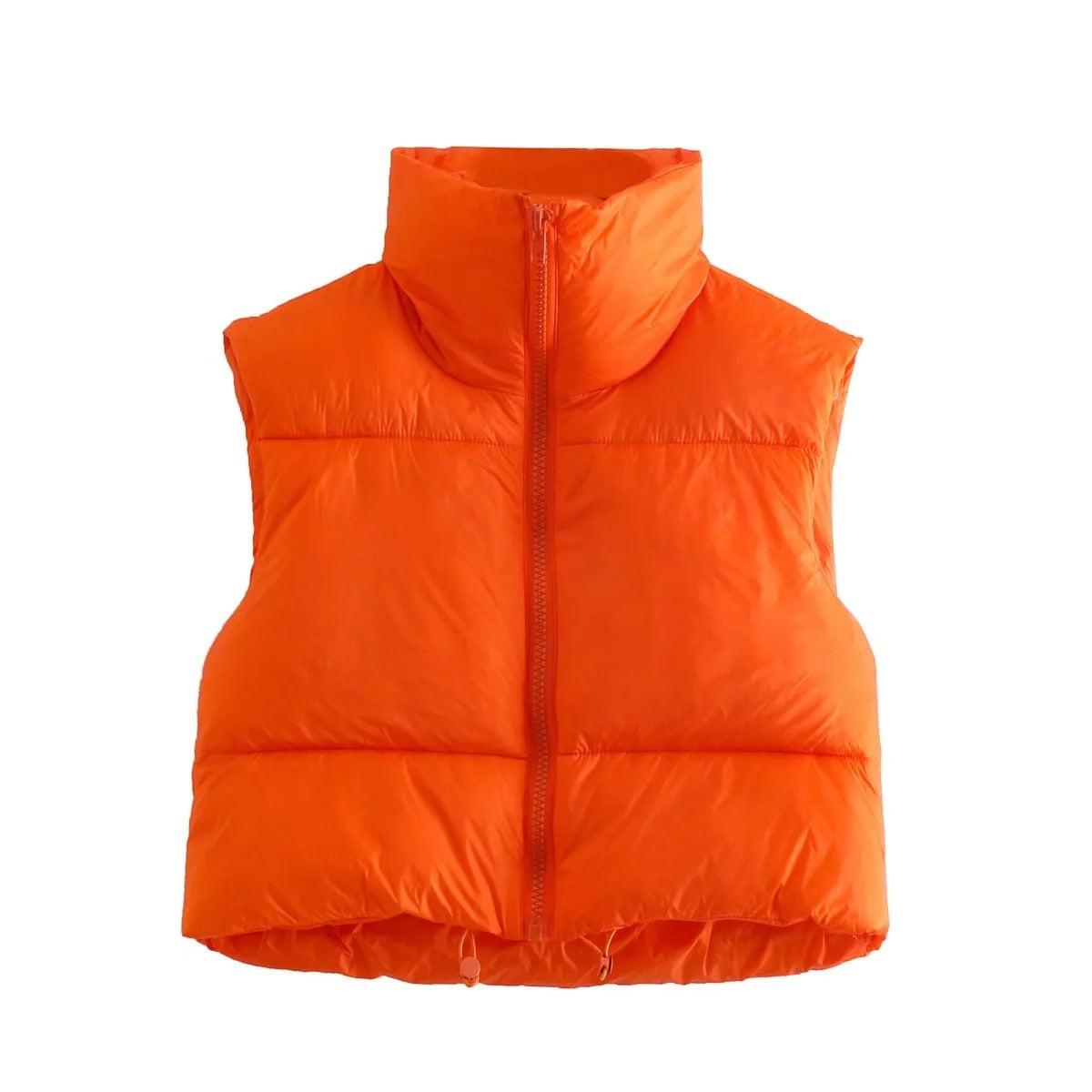 Gilet Sans Manches Matelassé Pour Femmes Léger Et Chaud Hiver Col Montant Style Inspiré Du Royaume Uni