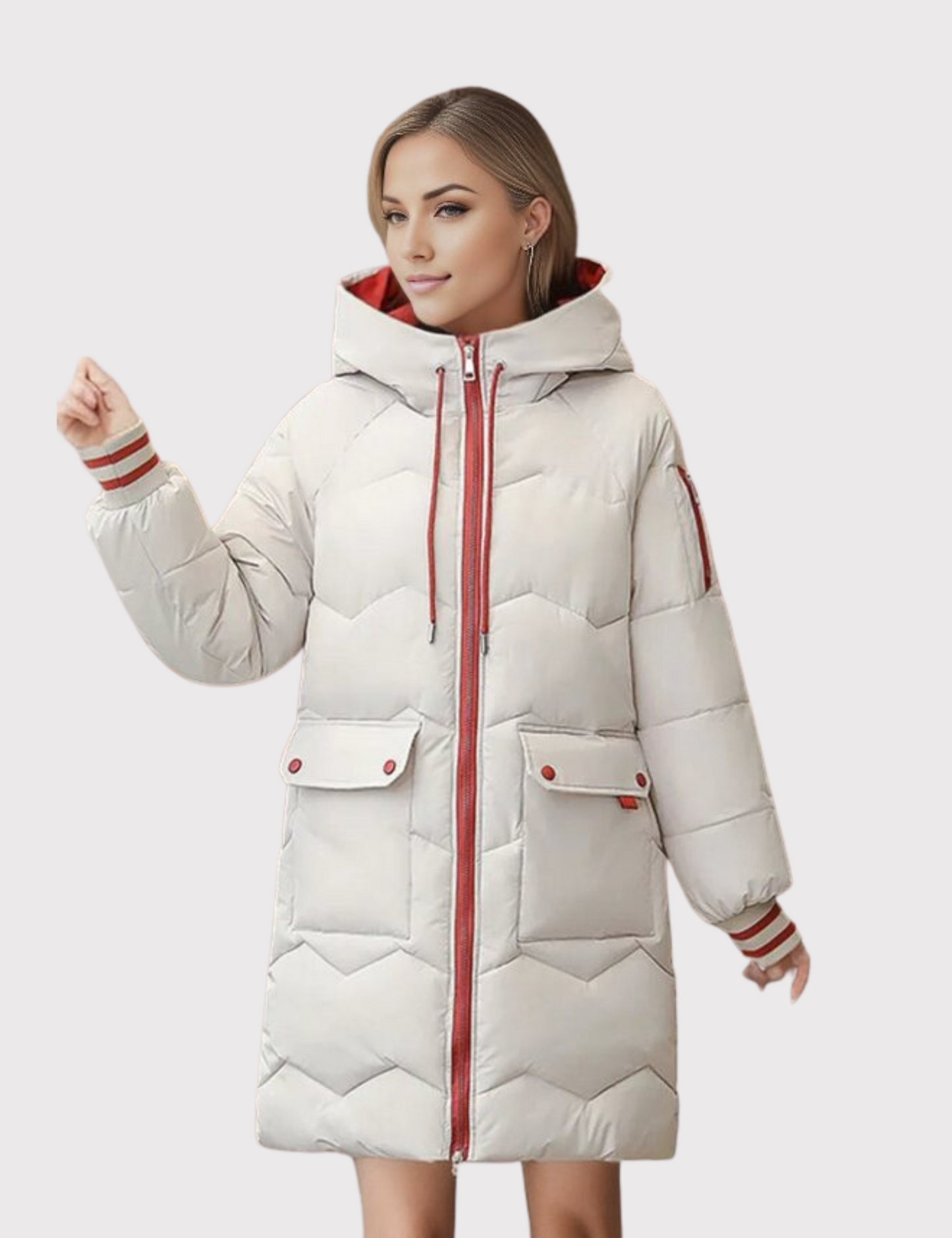 Damen Wiora Lange Pufferjacke