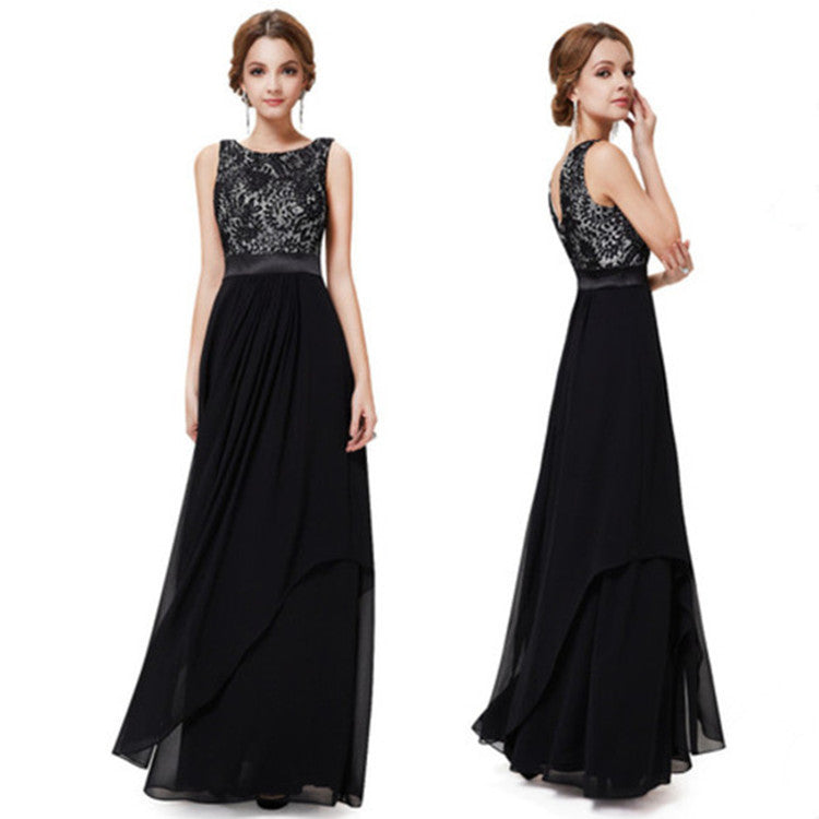 Chiffonkleid mit Spitze von Fudus