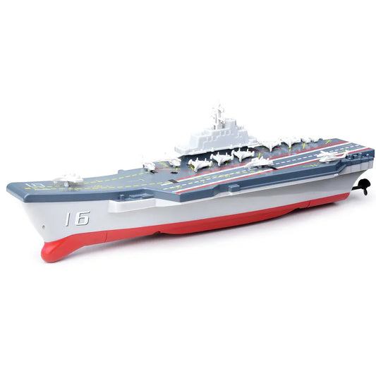 Porte-avions télécommandé, mini bateau télécommandé, modèle de simulation, jouet pour enfants - Amawinc