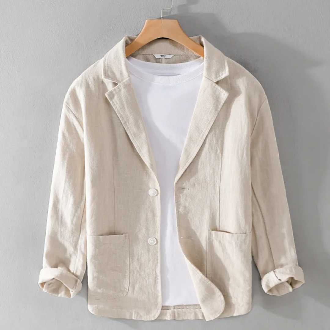 Jackson Veste En Lin Léger Avec Mélange Coton Lin Ultra Doux Teinte Unique Teintée Individuellement