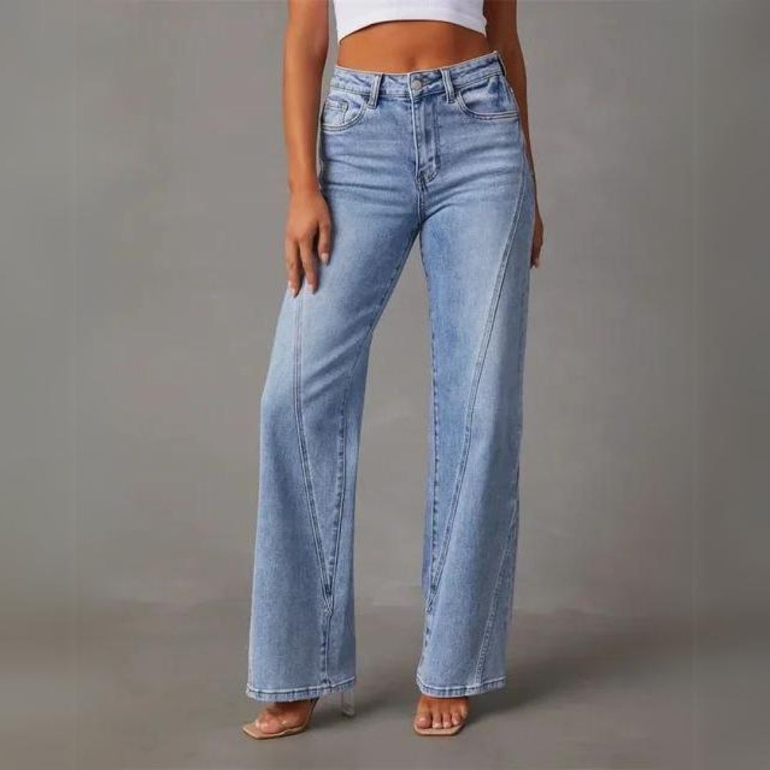 Jean Femme Sydney Décontracté Coupe Large Jambes Larges Confortable Tendance Pour Quotidien